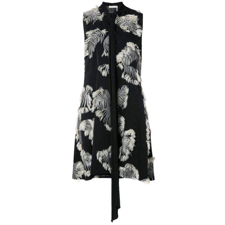 Chloé-Palm Jacquard Dress - Runway Catalog