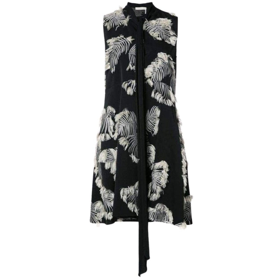 Chloé-Palm Jacquard Dress - Runway Catalog
