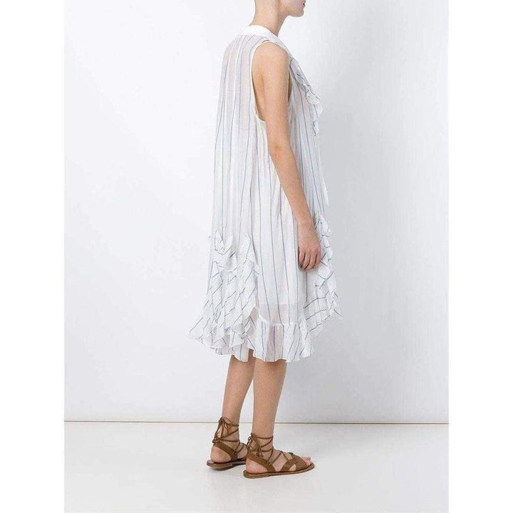 Ruffled Silk Blend Loose Dress
