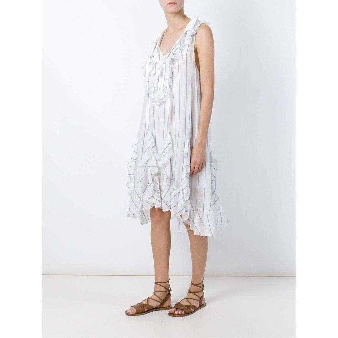 Ruffled Silk Blend Loose Dress