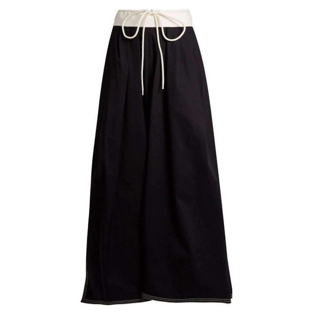 Chloé-Runway Gathered Waist Cotton Maxi Skirt - Runway Catalog