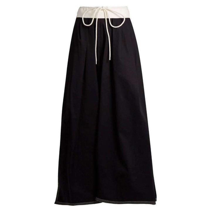 Chloé-Runway Gathered Waist Cotton Maxi Skirt - Runway Catalog