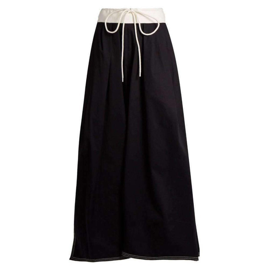Chloé-Runway Gathered Waist Cotton Maxi Skirt - Runway Catalog