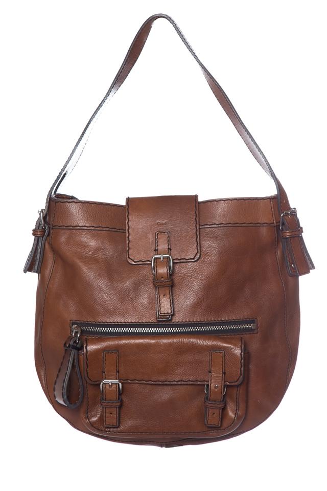 Chloé Saddlebag Brown Leather Tote