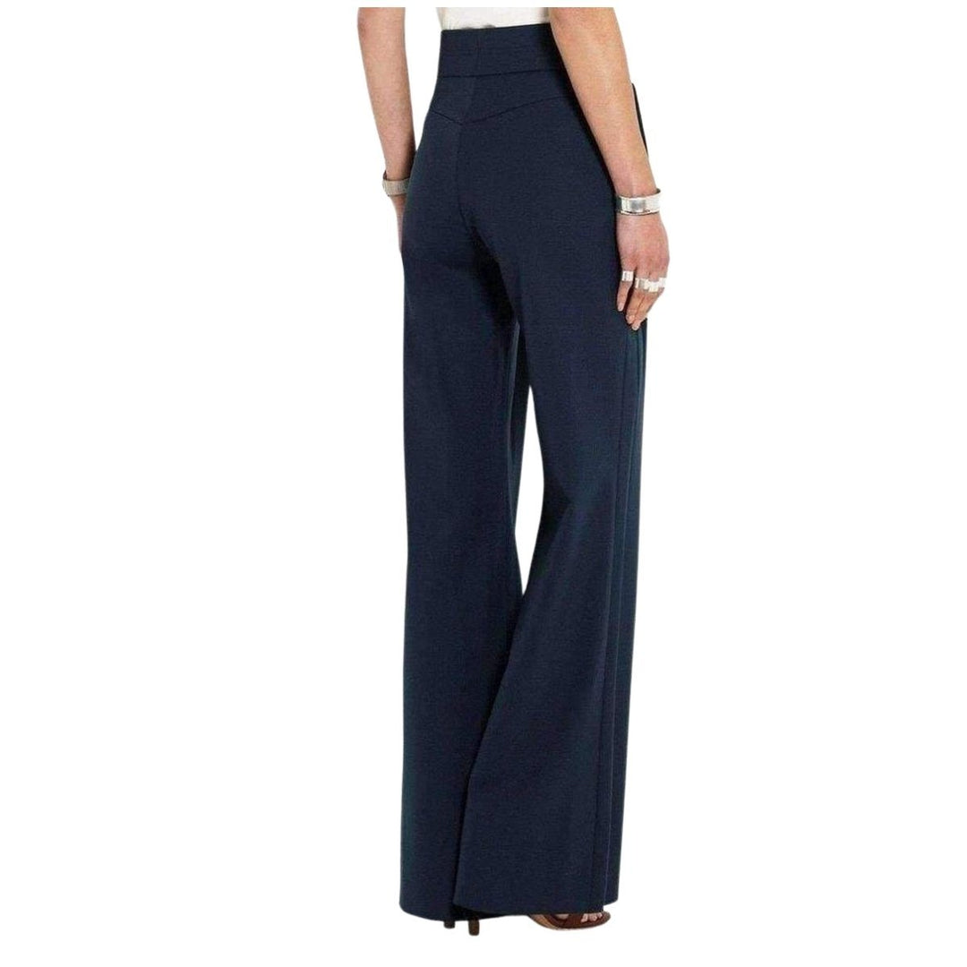 Stretch Wool Flared Pants