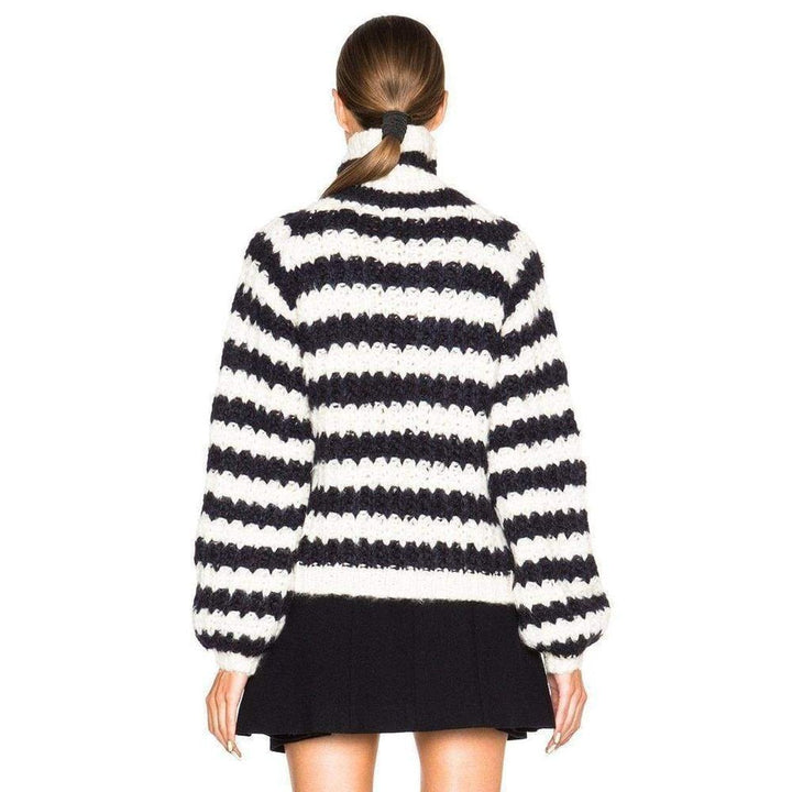 Striped Silk Blend Sweater