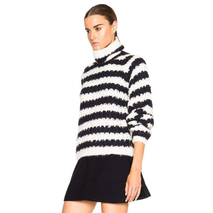 Striped Silk Blend Sweater