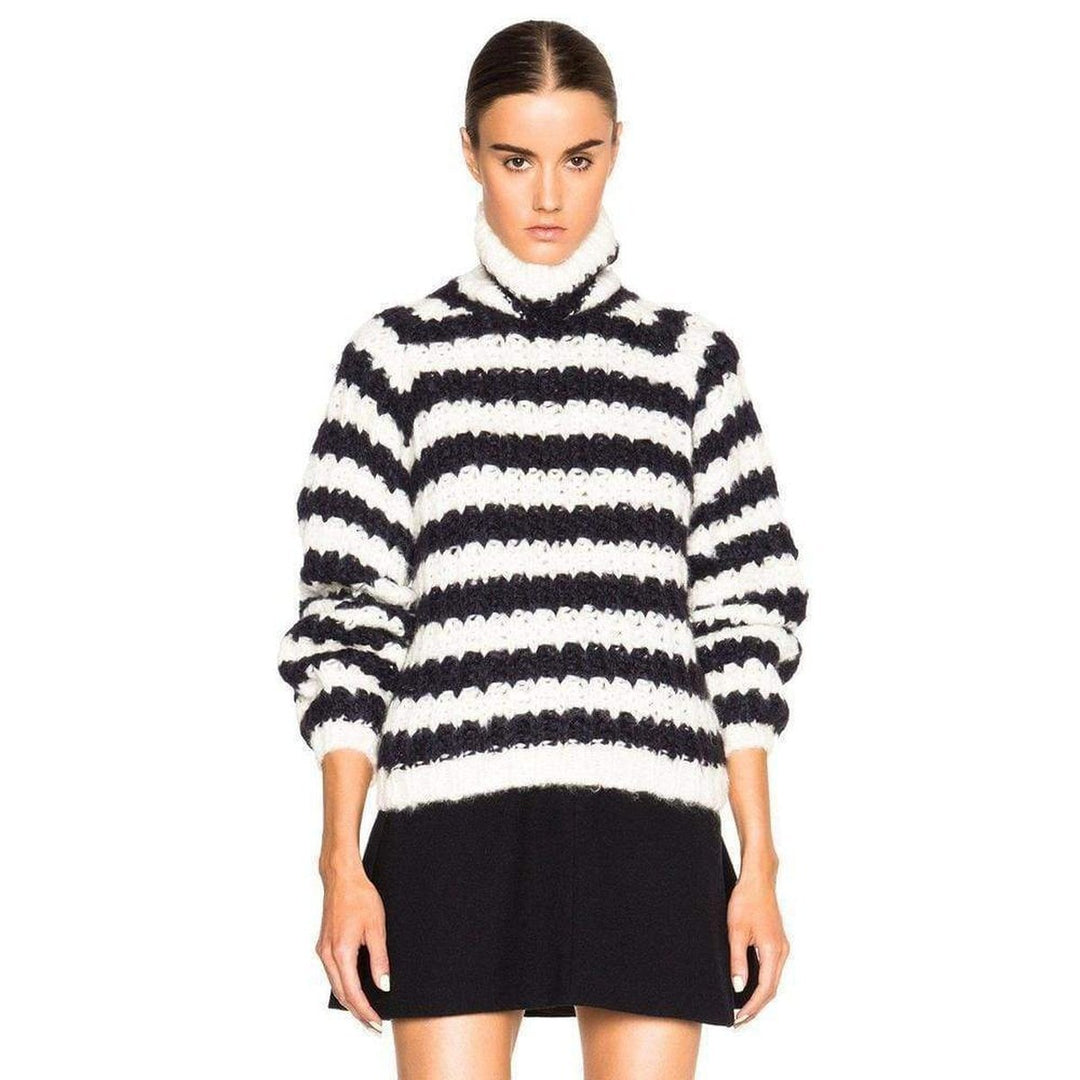 Striped Silk Blend Sweater