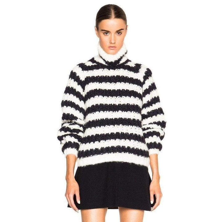 Striped Silk Blend Sweater