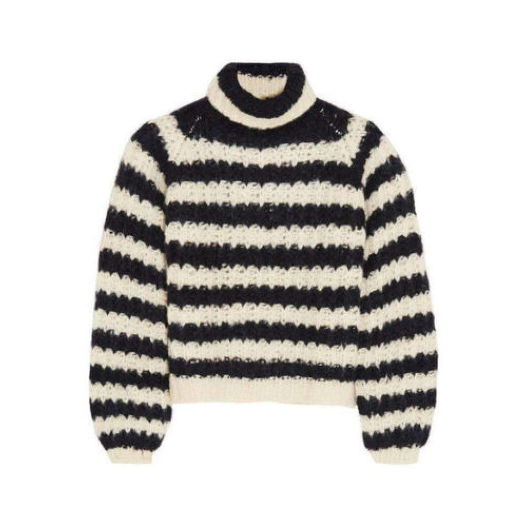 Chloé-Striped Silk Blend Sweater - Runway Catalog