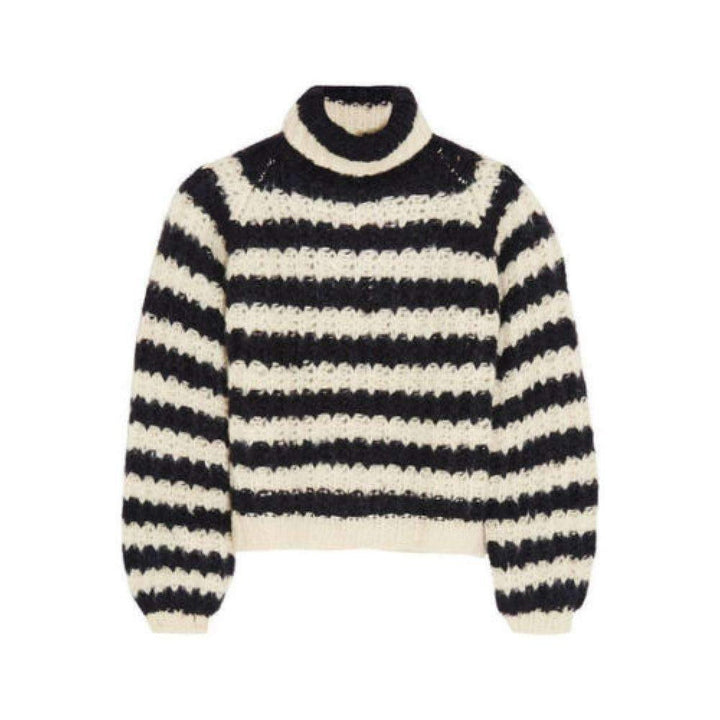 Chloé-Striped Silk Blend Sweater - Runway Catalog