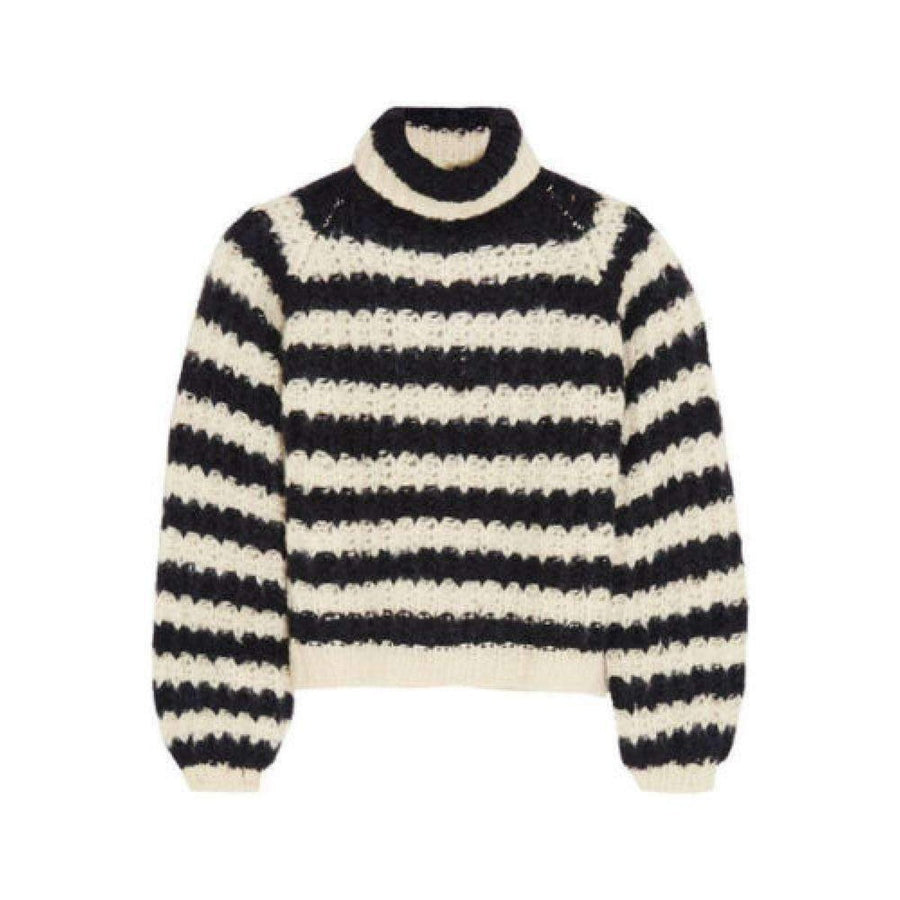Chloé-Striped Silk Blend Sweater - Runway Catalog