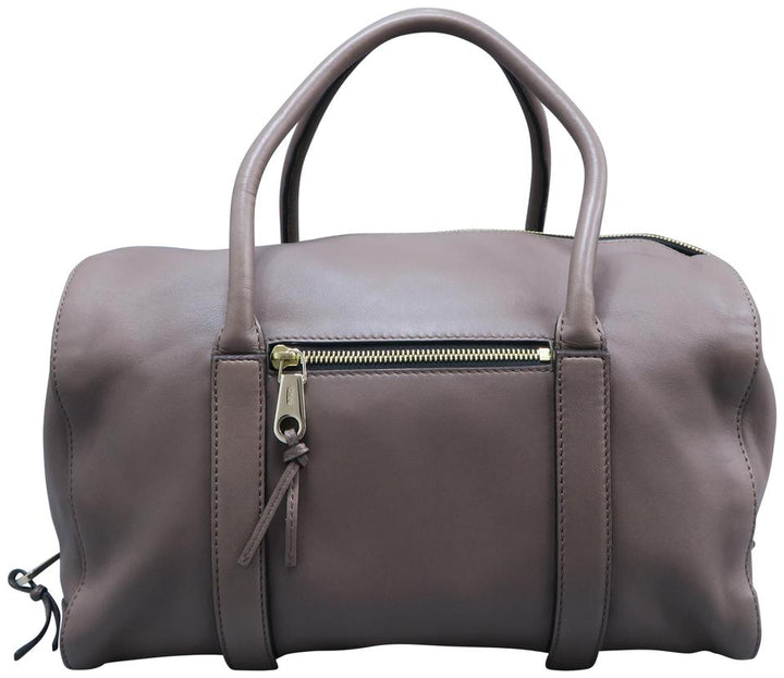 Chloé Tote Darkkhaki Calfskin Leather Satchel