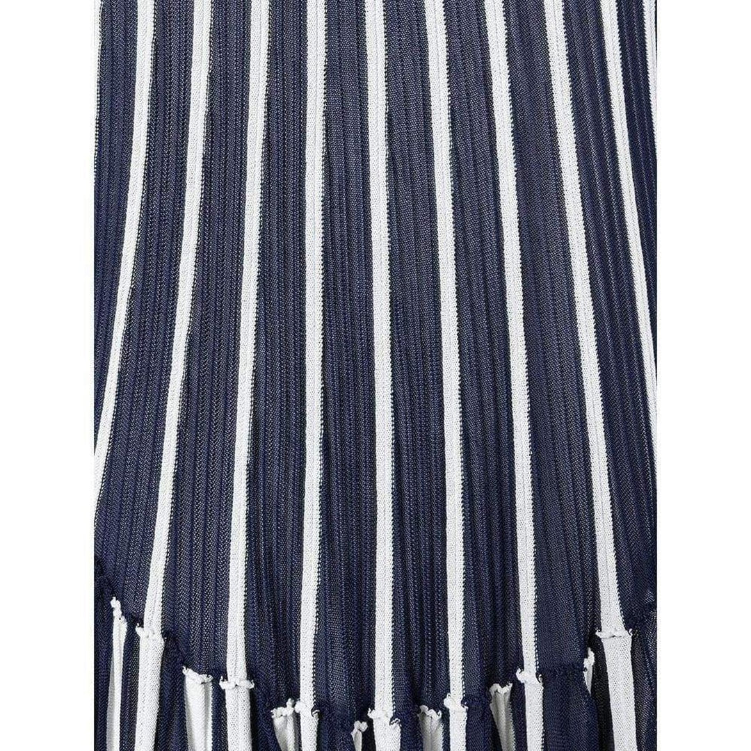 Vertical Stripe Midi Dress