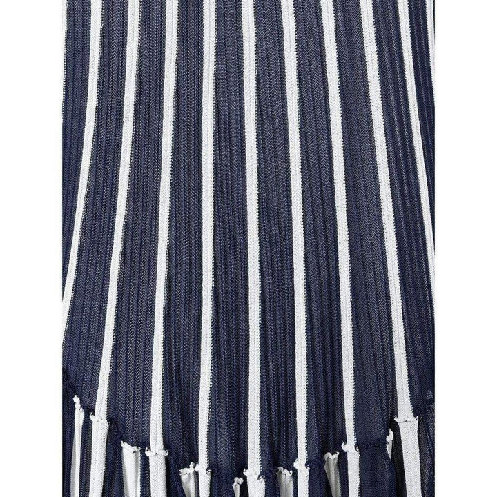 Vertical Stripe Midi Dress