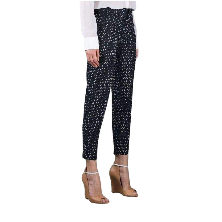 Wool Blend Pattern Trousers