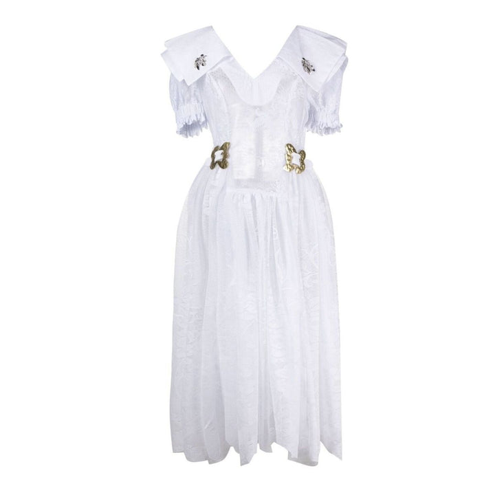 Chopova Lowena-Mesh-button Detail Dress - Runway Catalog