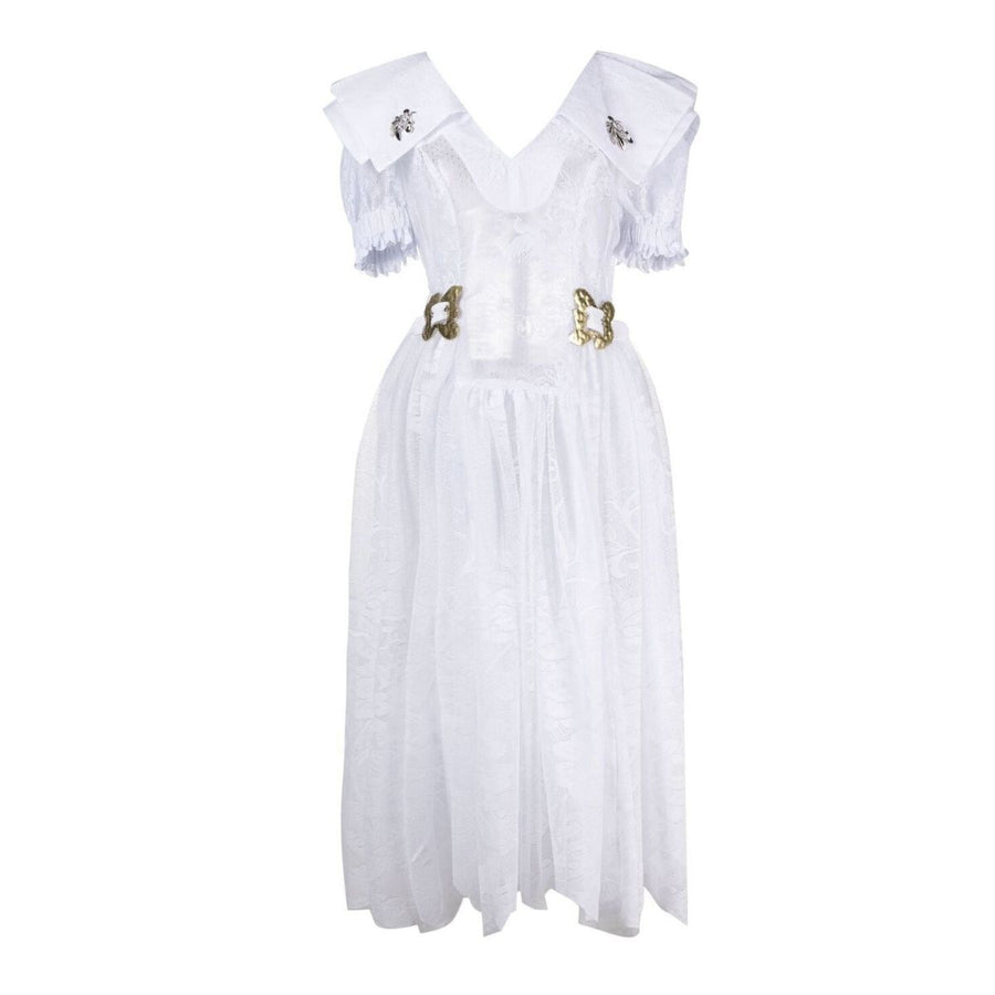 Chopova Lowena-Mesh-button Detail Dress - Runway Catalog
