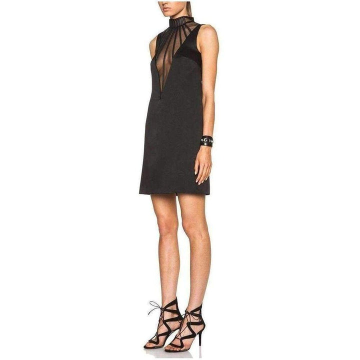 Abstract Boning Viscose Blend Dress