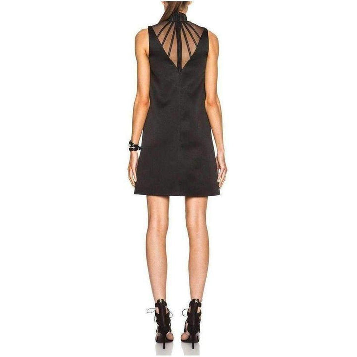Abstract Boning Viscose Blend Dress