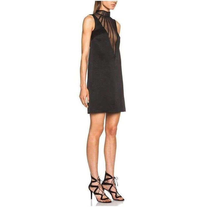 Abstract Boning Viscose Blend Dress