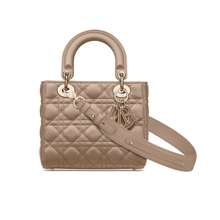 Lady Di**r My ABCDi**r Bag Warm Taupe Cannage Lambskin