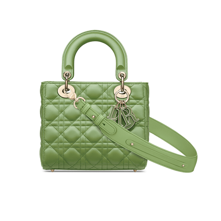 Lady Di**r My ABCDi**r Bag Willow Green Cannage Lambskin