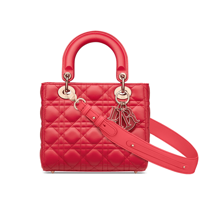 Lady Di**r My ABCDi**r Bag Raspberry Cannage Lambskin