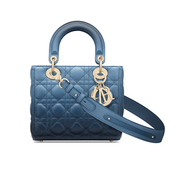 Lady Di**r My ABCDi**r Bag Indigo Blue Gradient Cannage Lambskin