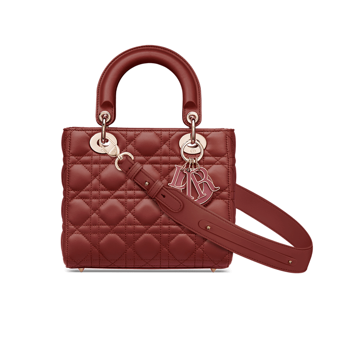 Lady Di**r My ABCDi**r Bag Brick Red Cannage Lambskin