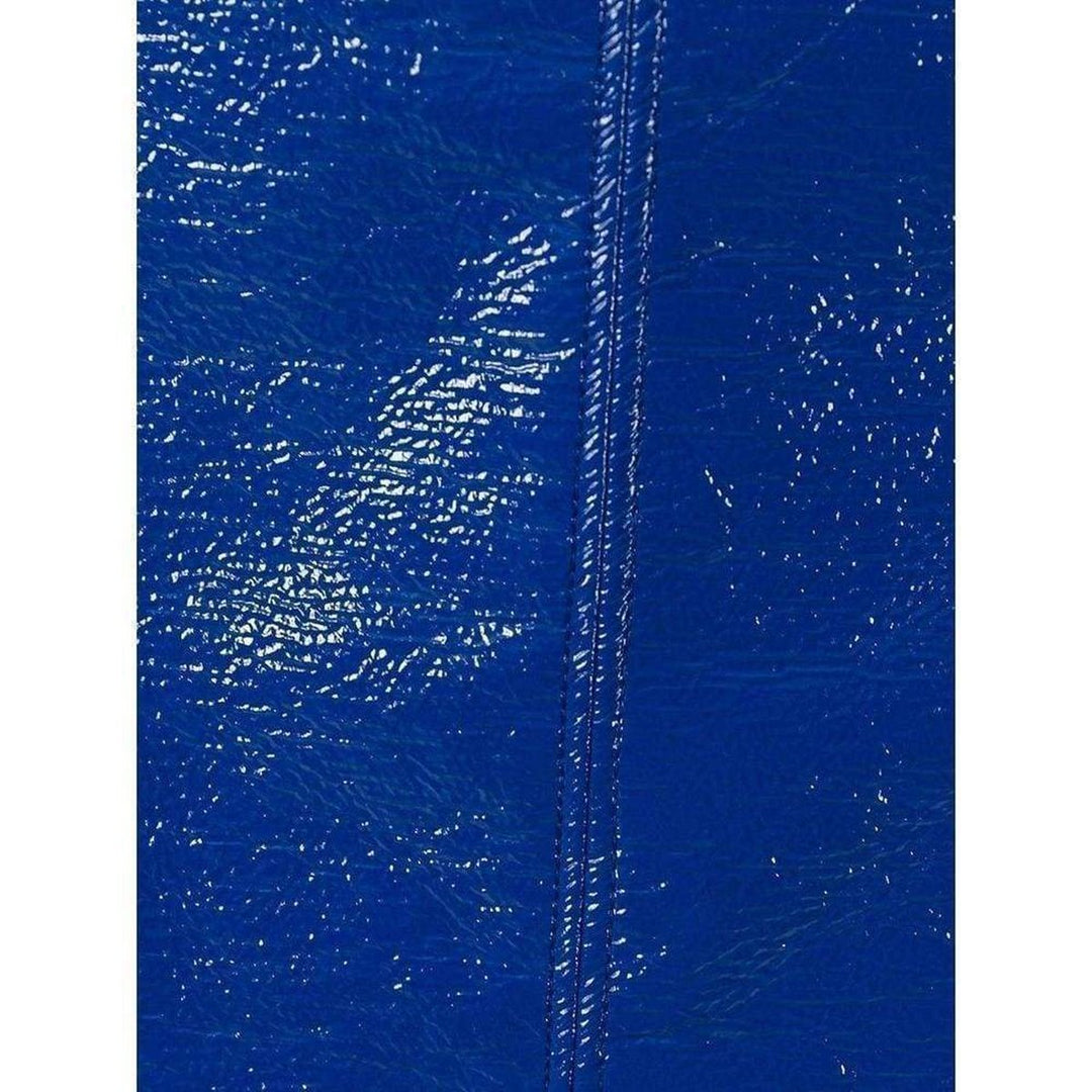 Blue Cobalt Cutout Vinyl Shift Dress