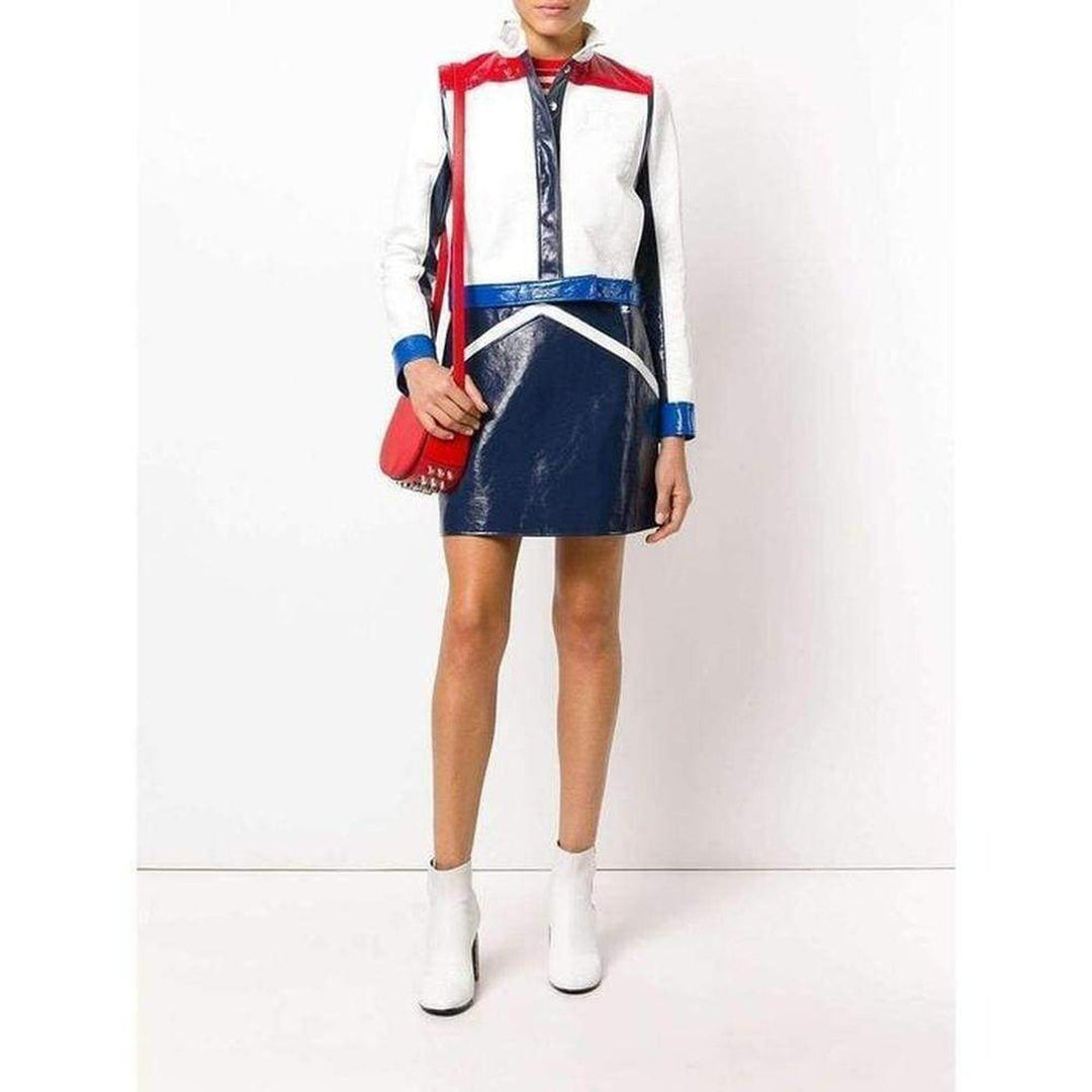 Blue Rangers Vinyl Mini Skirt