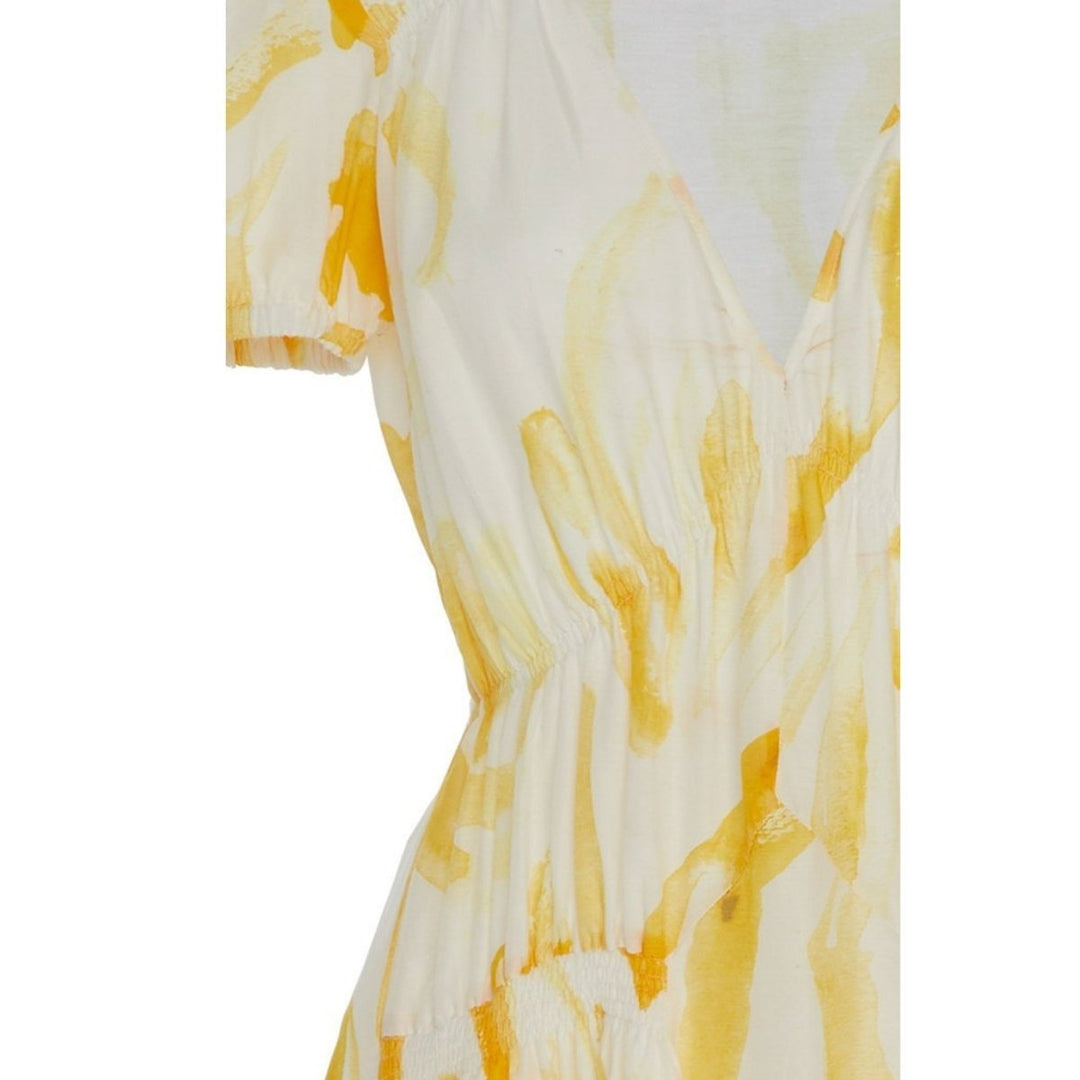 Elise Printed Cotton-Silk Midi Dress
