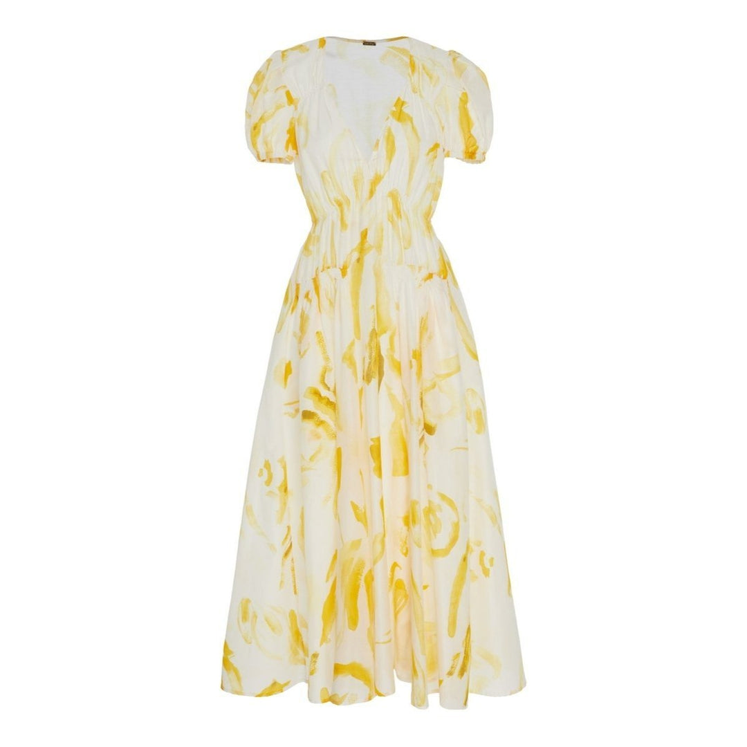 Cult Gaia-Elise Printed Cotton-Silk Midi Dress - Runway Catalog