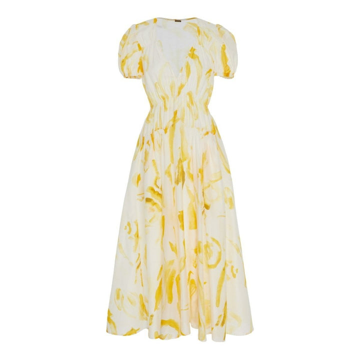 Cult Gaia-Elise Printed Cotton-Silk Midi Dress - Runway Catalog