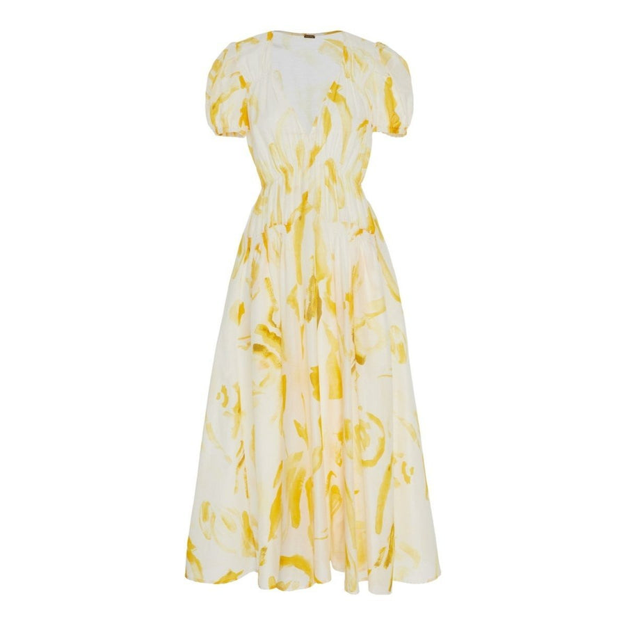 Cult Gaia-Elise Printed Cotton-Silk Midi Dress - Runway Catalog
