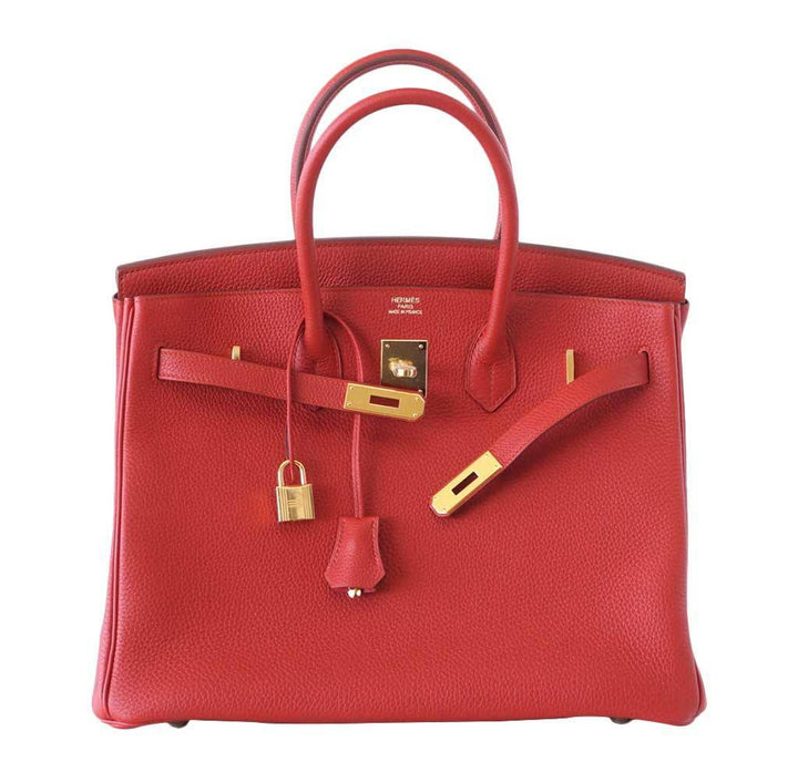 Hermès Birkin 35 Vermillion Togo Bag GHW