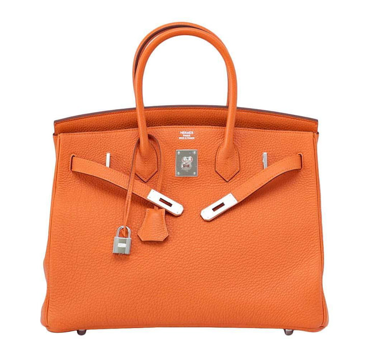 Hermès Birkin 35 H Orange Togo Bag