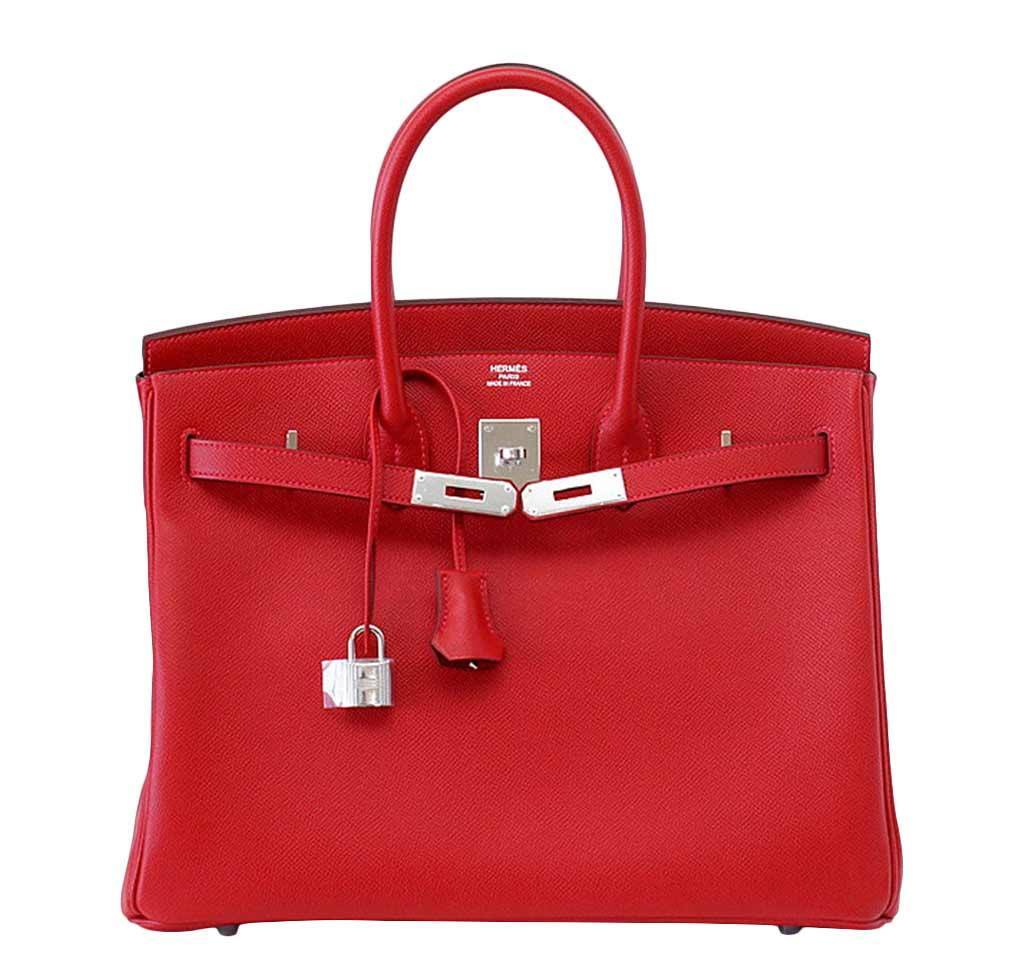 Hermès Birkin 35 Rouge Casaque Epsom Bag PHW