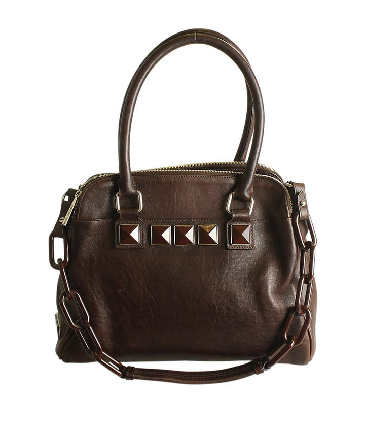 Marc Jacobs Carter Top Handle Brown Leather 2- Way Bag