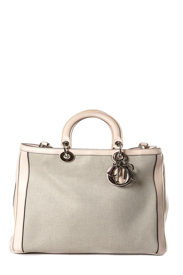 Di**r Christian Medium Di**rissimo Pink Canvas Tote
