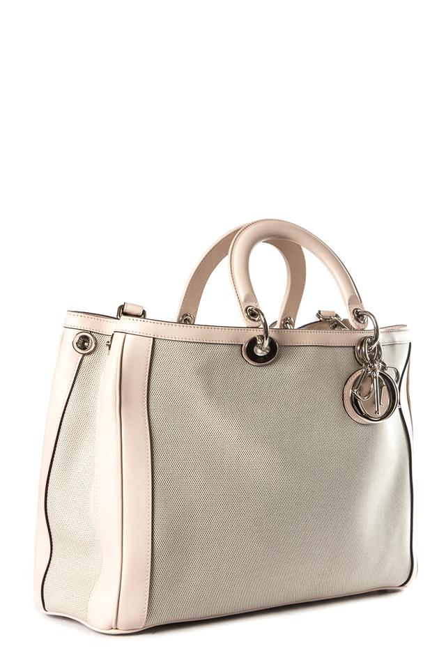 Di**r Christian Medium Di**rissimo Pink Canvas Tote