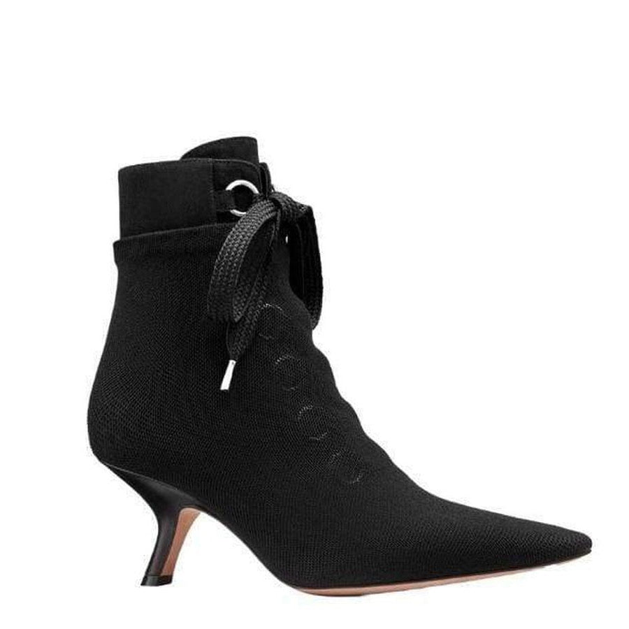 Dior-D-Hide Stretch Mesh Ankle Boots - Runway Catalog