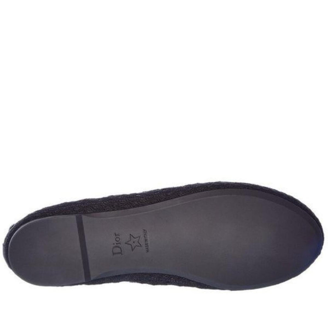 Poeme Cotton Ankle-Tie Ballerina Flats