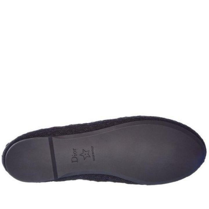 Poeme Cotton Ankle-Tie Ballerina Flats