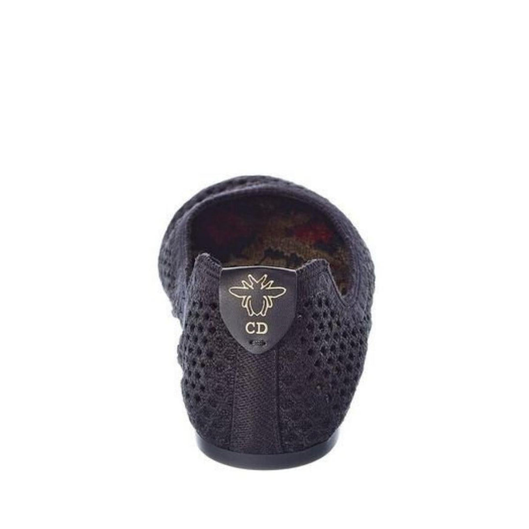 Poeme Cotton Ankle-Tie Ballerina Flats