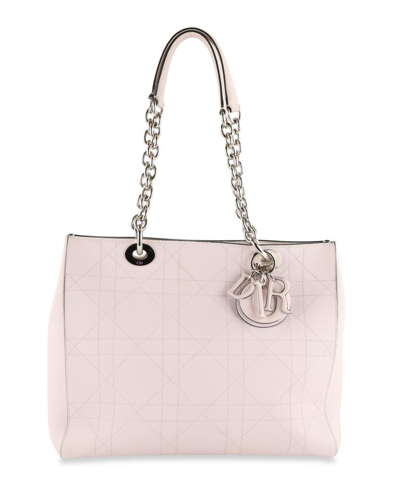 Di**r UltraDi**r Pink Calfskin Leather Tote