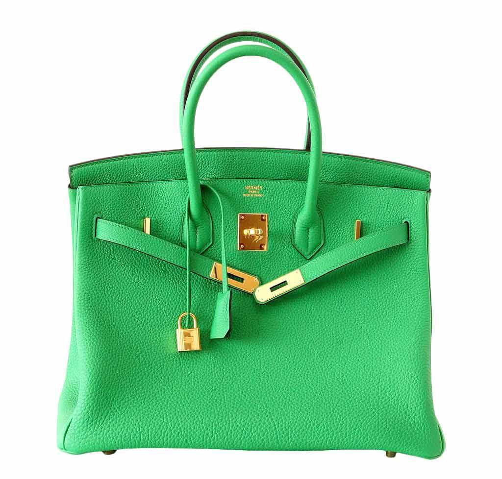 Hermès Birkin 35 Bamboo Bag GHW