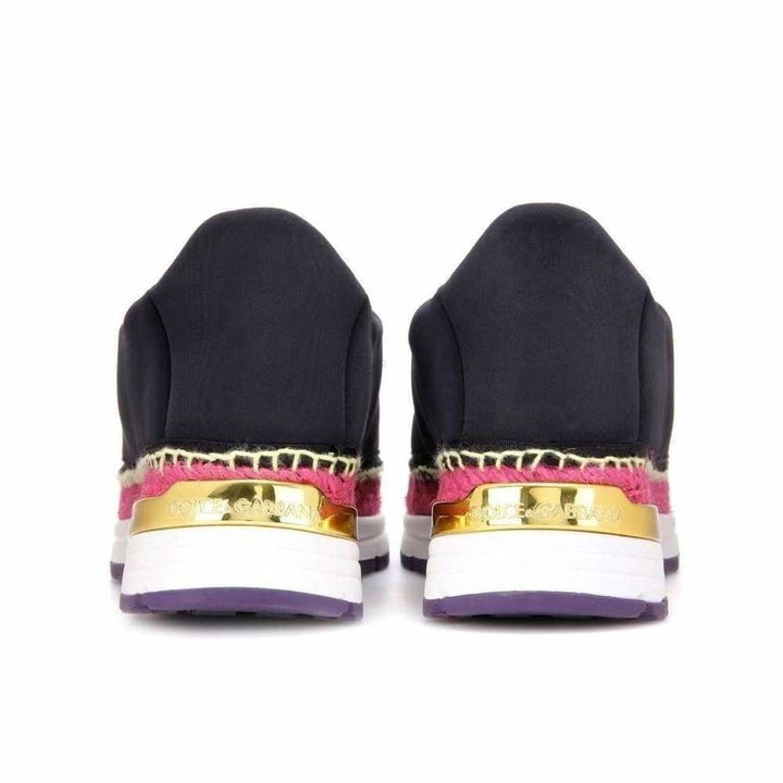 Black Barcelona Floral Jewels Sneaker