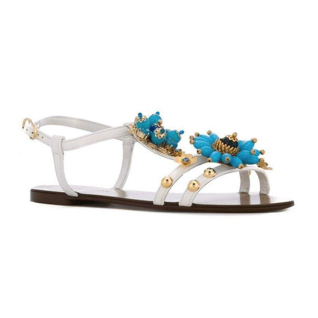 Capri Flower Embellished Sandals